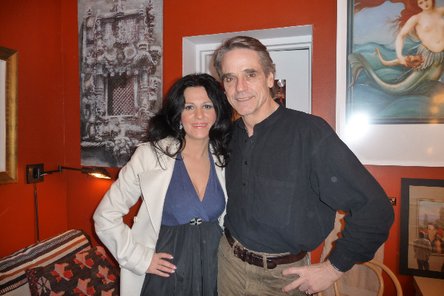 Angela Gheorghiu and Jeremy Irons - photo from www.angelagheorghiu.com
