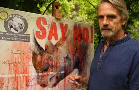 Jeremy Irons supports RAGES (Rotarian Action Group for Endangered Species)