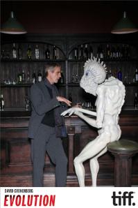 Noah Cowan ‏@noahlightbox Jeremy Irons and the mugwump share a drink and a laugh. David Cronenberg : Evolution is now officially open! 