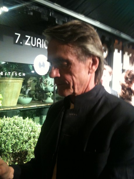 Jeremy Irons at the Zurich Film Festival for the Swiss premiere of Margin Call.
