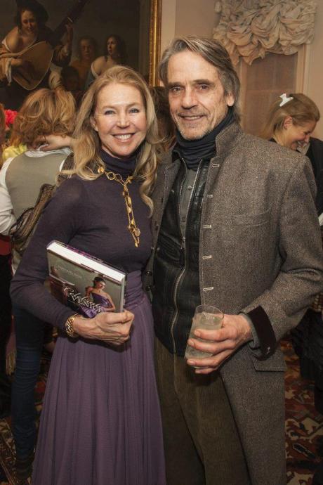 jeremy irons francesca bortolotto possati celebrate venice book launch