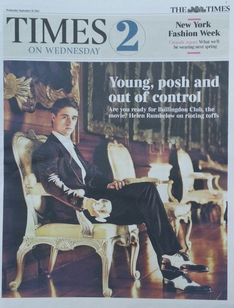 Max in The Times Wednesday 10 September 2014 Part 1